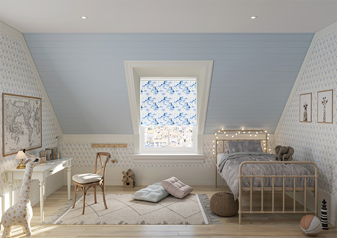 Unicorn Magic, Blue - Roller Blind - Image 8
